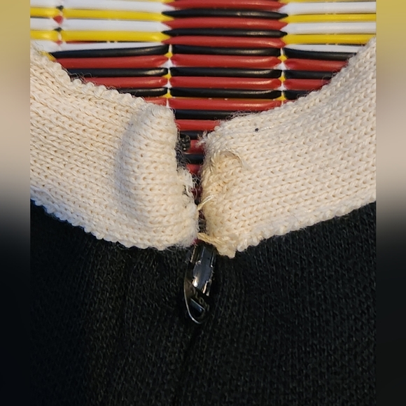 Rudi Gernreich VINTAGE L/S Sweater Dress. Sz 6. Black/Cream. - Picture 4 of 10